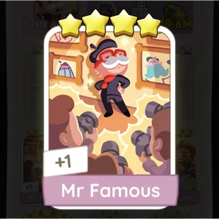 S15 Mr Famous - Monopoly Go 4 Star Sticker ★★★★ (1 pcs)