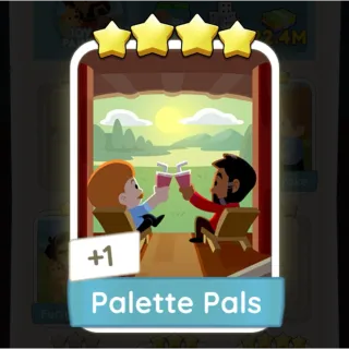 S8 Palette Pals - Monopoly Go 4 Star Sticker ★★★★ (1 pcs)