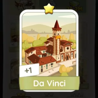 S5 Da Vinci - Monopoly Go 1 Star Sticker ★ (1 pcs)