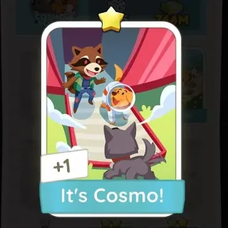 S3 It's Cosmo! - Monopoly Go 1 Star Sticker ★ (1 pcs)