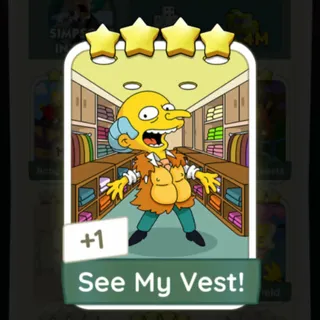 S14 See My Vest! - Monopoly Go 4 Star ★★★★