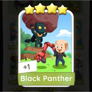 S15 Black Panther - Monopoly Go 4 Star Sticker ★★★★ (1 pcs)