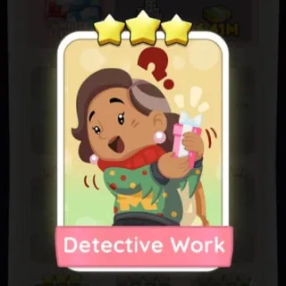 S8 Detective Work - Monopoly Go 3 Star Sticker ★★★ (1 pcs)