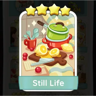 S14 Still Life - Monopoly Go 4 Star Sticker ★★★★ (1 pcs)