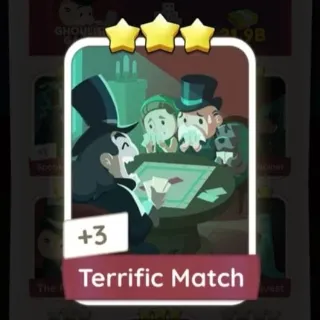 S9 Terrific Match - Monopoly Go 3 Star Sticker ★★★ (1 pcs)