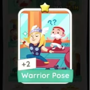 S4 Warrior Pose - Monopoly Go 1 Star Sticker ★ (1 pcs)