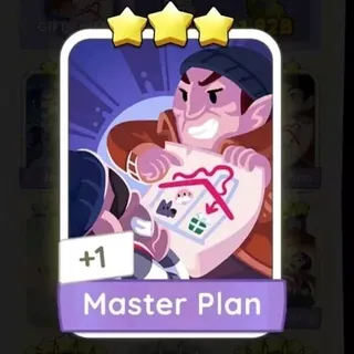 S12 Master Plan - Monopoly Go 3 Star Sticker ★★★ (1 pcs)