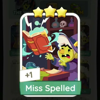 S15 Miss Spelled - Monopoly Go 3 Star ★★★