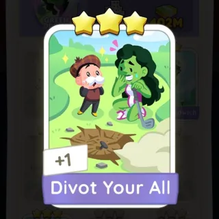 S7 Divot Your All - Monopoly Go 3 Star Sticker ★★★ (1 pcs)