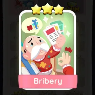 S8 Bribery - Monopoly Go 3 Star Sticker ★★★ (1 pcs)