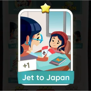 S6 Jet to Japan - Monopoly Go 1 Star Sticker ★ (1 pcs)