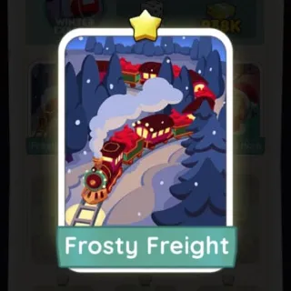 S1 Frosty Freight - Monopoly Go 1 Star Sticker ★ (1 pcs)