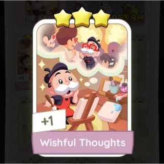 S15 Wishful Thoughts - Monopoly Go 3 Star Sticker ★★★ (1 pcs)