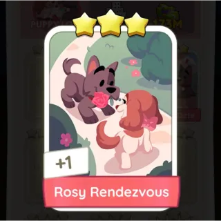 S14 Rosy Rendezvous - Monopoly Go 3 Star Sticker ★★★ (1 pcs)