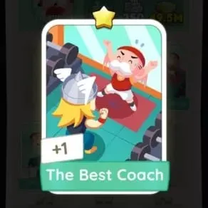 S4 The Best Coach - Monopoly Go 1 Star Sticker ★ (1 pcs)