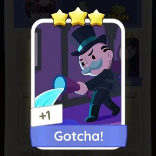 S12 Gotcha! - Monopoly Go 3 Star Sticker ★★★ (1 pcs)