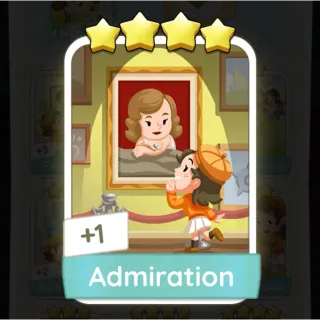 S10 Admiration - Monopoly Go 4 Star Sticker ★★★★ (1 pcs)