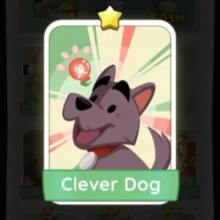 S2 Clever Dog - Monopoly Go 1 Star Sticker ★ (1 pcs)