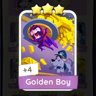 S11 Golden Boy - Monopoly Go 3 Star Sticker ★★★ (1 pcs)