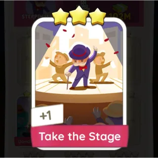 S10 Take the Stage - Monopoly Go 3 Star Sticker ★★★ (1 pcs)