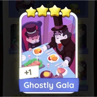 S12 Ghostly Gala - Monopoly Go 4 Star Sticker ★★★★ (1 pcs)