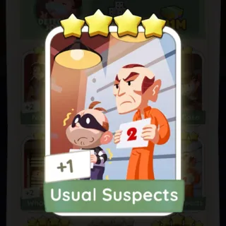 S13 Usual Suspects - Monopoly Go 4 Star Sticker ★★★★ (1 pcs)