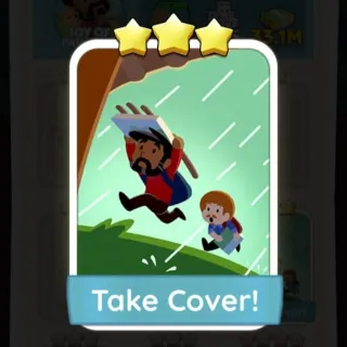 S8 Take Cover! - Monopoly Go 3 Star Sticker ★★★ (1 pcs)