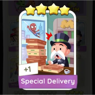 S9 Special Delivery - Monopoly Go 4 Star Sticker ★★★★ (1 pcs)