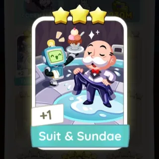 S16 Suit & Sundae - Monopoly Go 3 Star Sticker ★★★ (1 pcs)