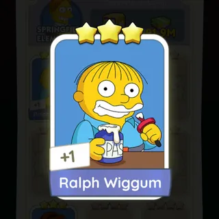 S12 Ralph Wiggum - Monopoly Go 3 Star ★★★