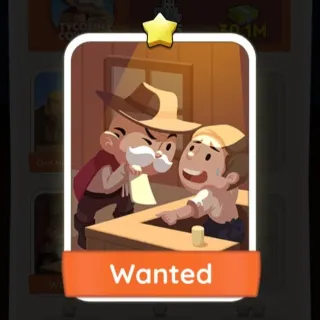 S2 Wanted - Monopoly Go 1 Star Sticker ★ (1 pcs)