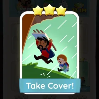 S8 Take Cover! - Monopoly Go 3 Star Sticker ★★★ (1 pcs)