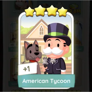 S11 American Tycoon - Monopoly Go 4 Star Sticker ★★★★ (1 pcs)