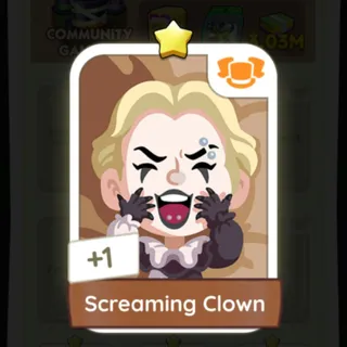 S1 Screaming Clown - Monopoly Go 1 Star ★