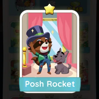 S3 Posh Rocket - Monopoly Go 1 Star Sticker ★ (1 pcs)