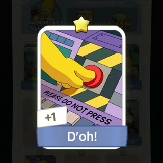 S2 D'oh! - Monopoly Go 1 Star ★