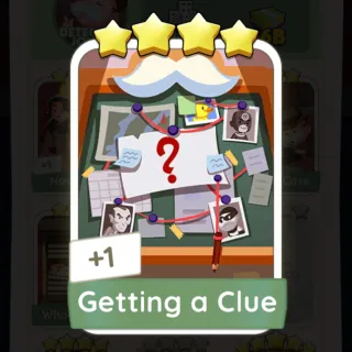 S13 Getting a Clue - Monopoly Go 4 Star Sticker ★★★★ (1 pcs)