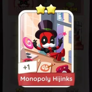 S6 Monopoly Hijinks - Monopoly Go 2 Star Sticker ★★ (1 pcs)