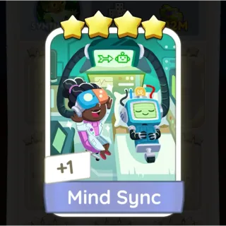 S18 Mind Sync - Monopoly Go 4 Star Sticker ★★★★ (1 pcs)