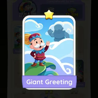 S3 Giant Greeting - Monopoly Go 1 Star ★