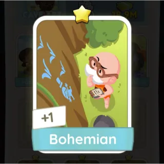 S1 Bohemian - Monopoly Go 1 Star Sticker ★ (1 pcs)