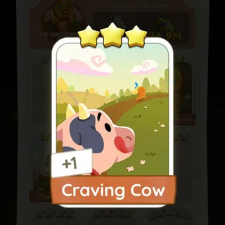 S17 Craving Cow - Monopoly Go 3 Star ★★★