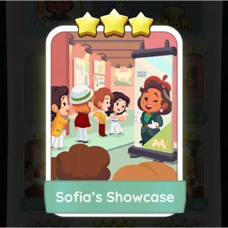 S13 Sofia's Showcase - Monopoly Go 3 Star Sticker ★★★ (1 pcs)