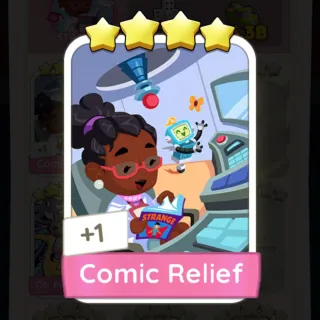 S18 Comic Relief - Monopoly Go 4 Star Sticker ★★★★ (1 pcs)