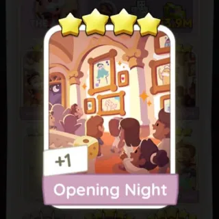 S15 Opening Night - Monopoly Go 4 Star Sticker ★★★★ (1 pcs)