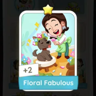 S4 Floral Fabulous - Monopoly Go 1 Star Sticker ★ (1 pcs)