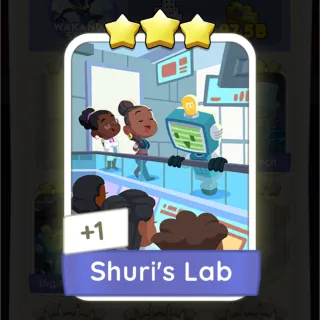 S16 Shuri's Lab - Monopoly Go 3 Star Sticker ★★★ (1 pcs)