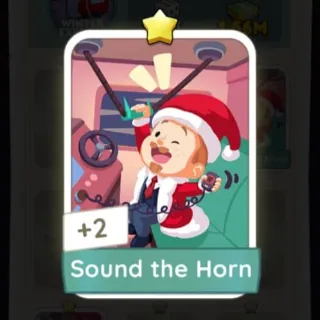 S1 Sound the Horn - Monopoly Go 1 Star Sticker ★ (1 pcs)