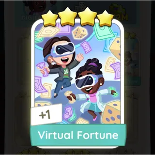 S17 Virtual Fortune - Monopoly Go 4 Star Sticker ★★★★ (1 pcs)