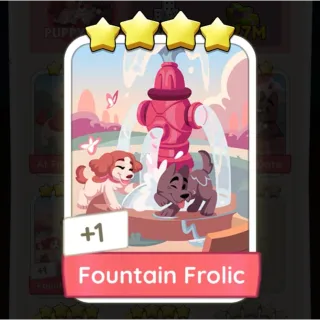 S14 Fountain Frolic - Monopoly Go 4 Star Sticker ★★★★ (1 pcs)